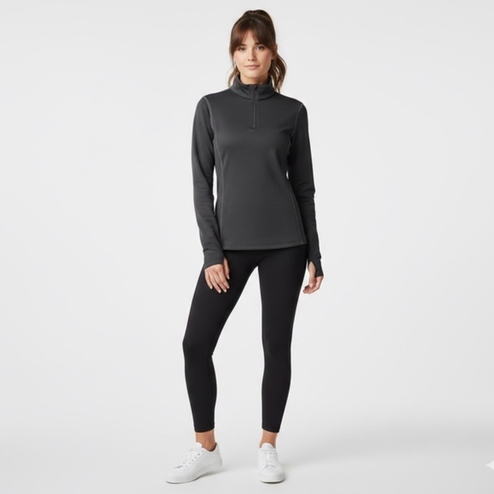 Spyder Women’s Medium Black Performance Base Layer 1/4 Zip Top Long Sleeve M